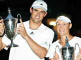 ミックスダブルスで優勝したブライアン(左)/ストザー組