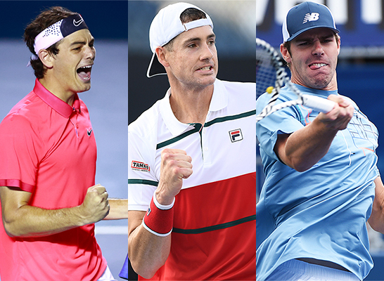 テイラー・フリッツ、ジョン・イズナー、ライリー・オペルカ