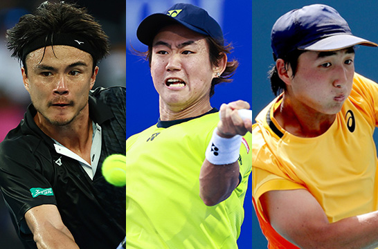 ダニエル太郎、西岡良仁、望月慎太郎