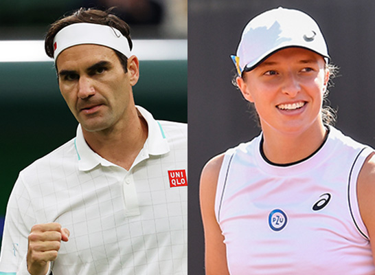 ロジャー・フェデラー、イガ・シフィオンテク