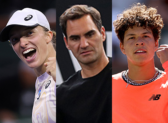 シフィオンテク、フェデラー、シェルトン