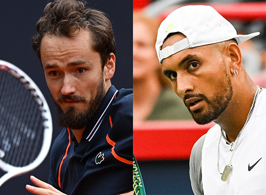 ダニール・メドベージェフ、ニック・キリオス