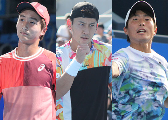 望月慎太郎、島袋将、野口莉央