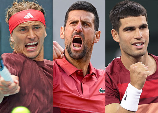 ズベレフ、ジョコビッチ、アルカラス