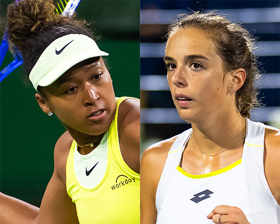 （左から）大坂なおみ、ブロンゼッティ