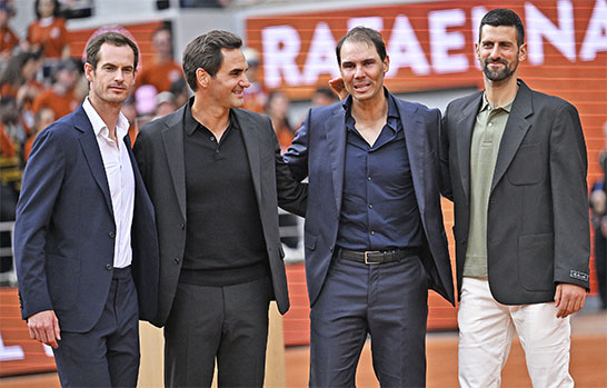 マレー、フェデラー、ナダル、ジョコビッチ