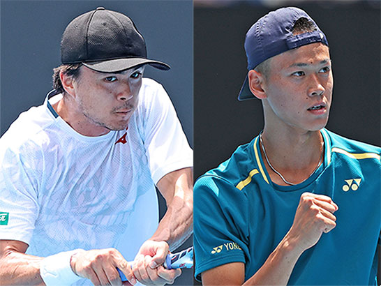 （左から）ダニエル太郎、坂本怜