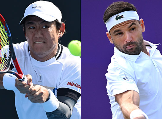 西岡良仁、グリゴール・ディミトロフ