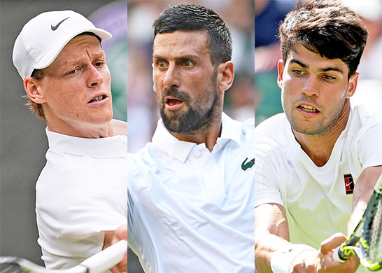 シナー、ジョコビッチ、アルカラス