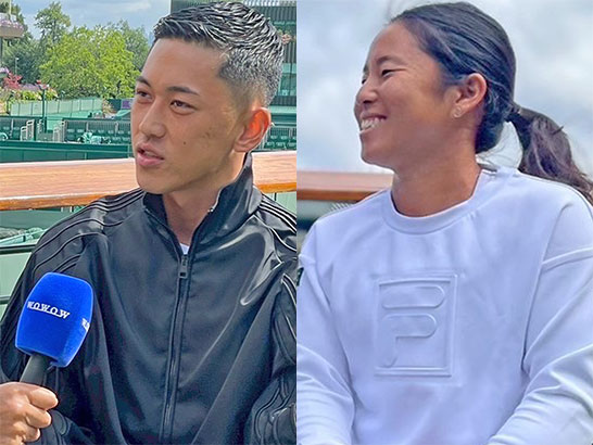 （左から）小田凱人、上地結衣