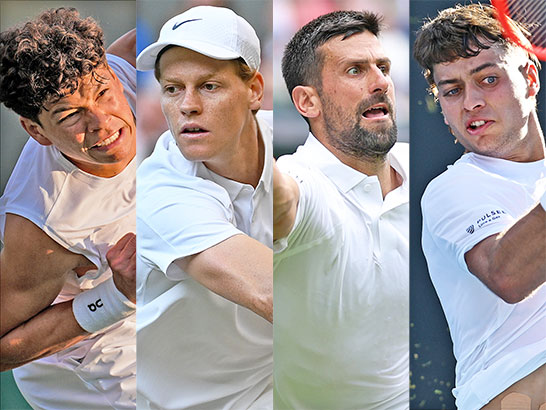 シェルトン、シナー、ジョコビッチ、コボッリ