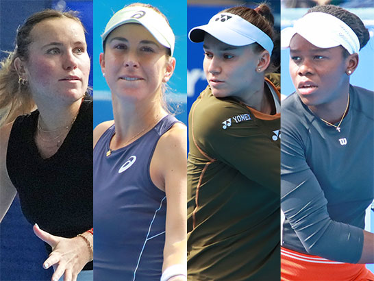 （左から）ケニン、ベンチッチ、ルバキナ、エムボコ