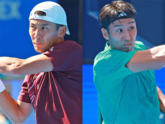 （左から）島袋将、内山靖崇