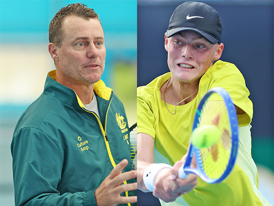 （左から）レイトン・ヒューイットとクルーズ・ヒューイット