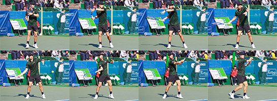 錦織圭のフォアハンド