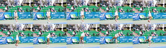 坂本怜のサーブ