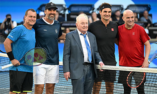 ヒューイット、ラフター、レーバー、フェデラー、アガシ