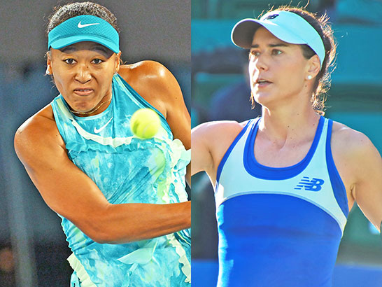 （左から）大坂なおみ、チルステア