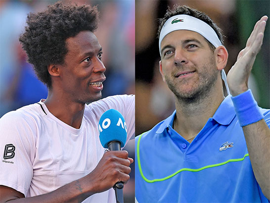 （左から）ガエル・モンフィス、フアン・マルティン・デル=ポトロ