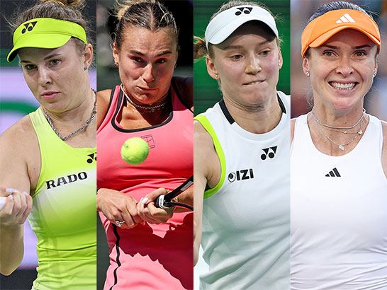 （左から）ノスコバ、サバレンカ、ルバキナ、スビトリナ