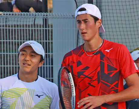 清水/トゥロター組 第1シードに屈し準V